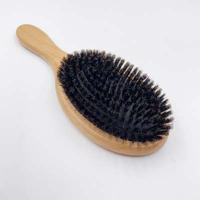 Hot sales beechwood handle 100% boar bristle hair brush