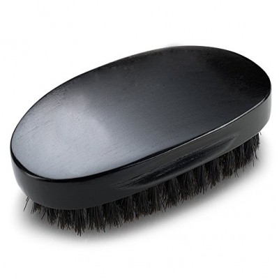 High quality natural boar bristle curve black beard brush