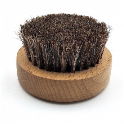 100% natural round shape  wooden horse brushes